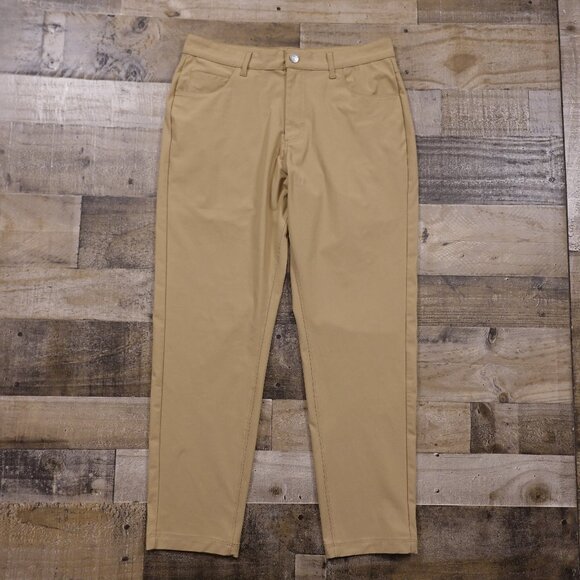 Fabletics The Don 5-Pocket Pant Men’s 32x30 Khaki Stretch Performance - Picture 1 of 11